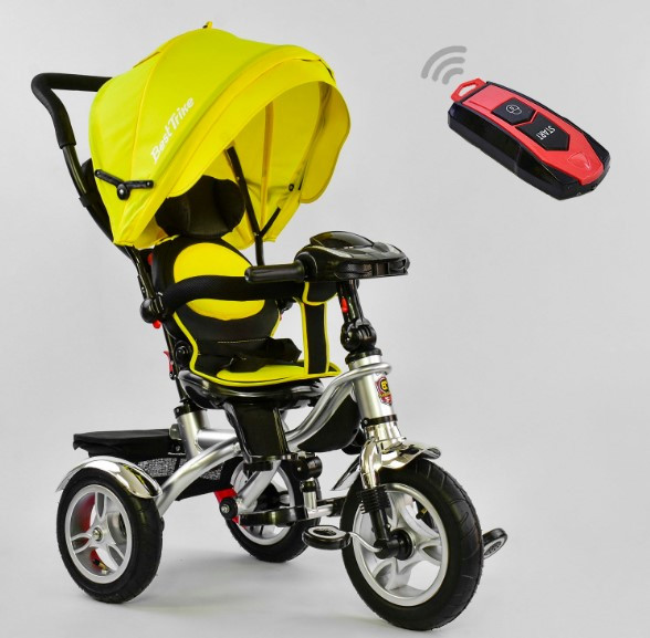 Триколісний велосипед Best Trike 5890 — 7019 поворотне сидіння на 360, складане кермо, ПУЛЬТ СВЕТ ЗВУК