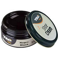 Крем-фарба для взуття та виробів зі шкіри Trg Shoe Cream, 50 мл, 118 Black (чорний)