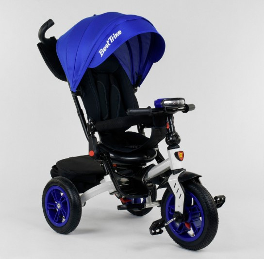 Велосипед Best Trike 9500 — 9070 СИНІЙ поворотне сидіння на 360 надувні колеса, складане кермо, ЗВЕТ МАЙЗИКА