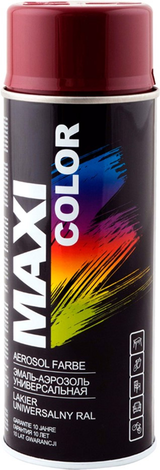 Краска MAXI COLOR Ral 3005 бордовая MX3005 400 мл - фото 1 - id-p1140301563
