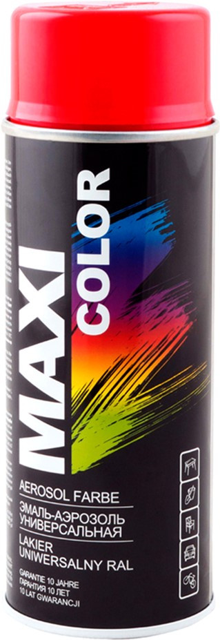Краска MAXI COLOR Ral 3020 красная MX3020 400 мл - фото 1 - id-p1140304138