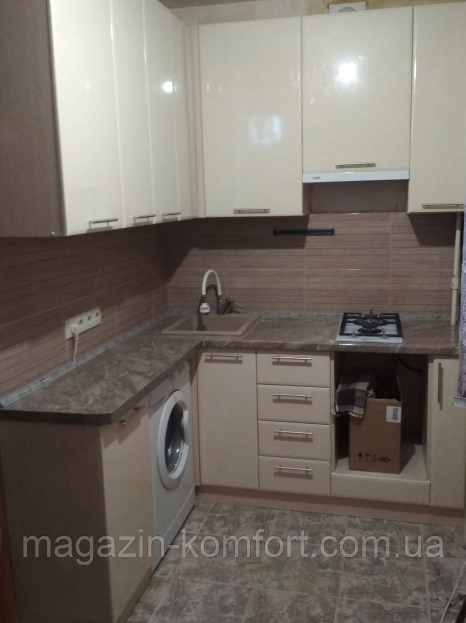 Кухня Хай-Тек (кремовий перламутр глянець), фото 1