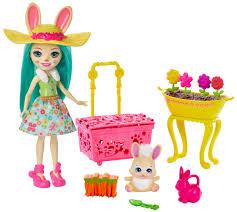 Enchantimals Чарівний сад Флафі Кроля і Моп GJX33 Wonderwood Bunny Blooms Fluffy Bunny Mop