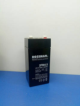 Акумулятор мульти-гелевий Bossman 2FM4.45 (4V 4,5 Ah)