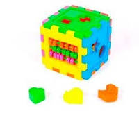 Логічний куб-сортер, з рахунками 11,5х11,5см