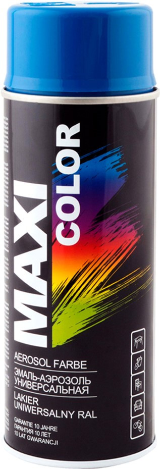 Краска MAXI COLOR Ral 5010 темно-синяя MX5010 400 мл - фото 1 - id-p1140311267