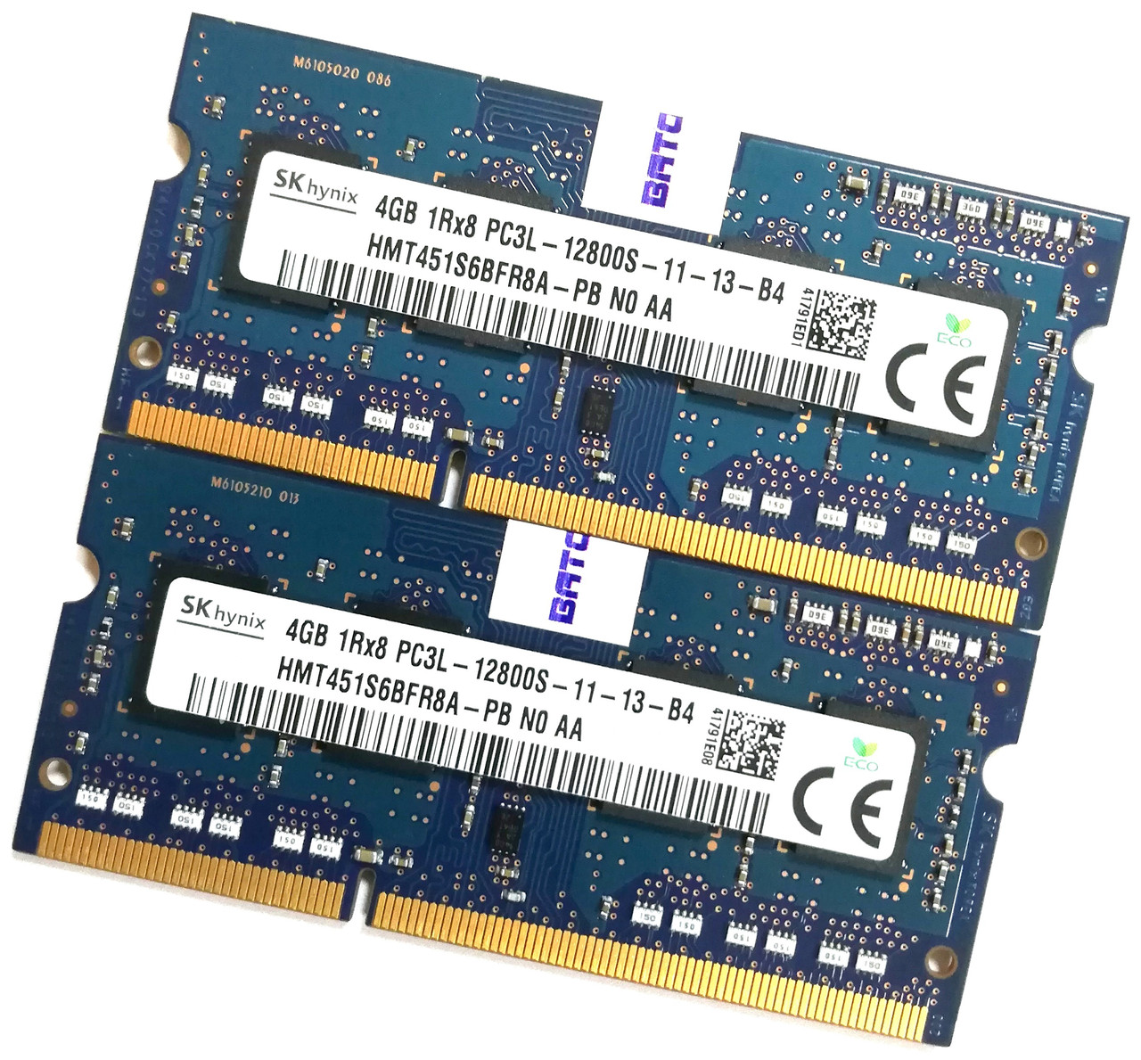 Пара оперативної пам'яті Hynix DDR3L 8Gb (2x4Gb) 1600MHz PC3L-12800s 1R8 CL11 (HMT451S6BFR8A-PB N0 AA) Б/В