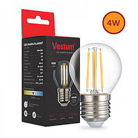 Філаментна лампа LED Vestum G45 Е27 4 Вт 220 V 4100 К
