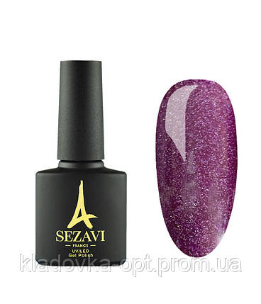 Гель-лак Sezavi Haute Couture №HC180 (темний рожевий з мікроблиском), 8 мл, фото 2