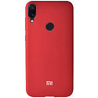 Чохол-накладка Soft-touch logo series для Xiaomi Redmi Note 7 / Note 7 Pro / Note 7s (Червоний/Dark Red)