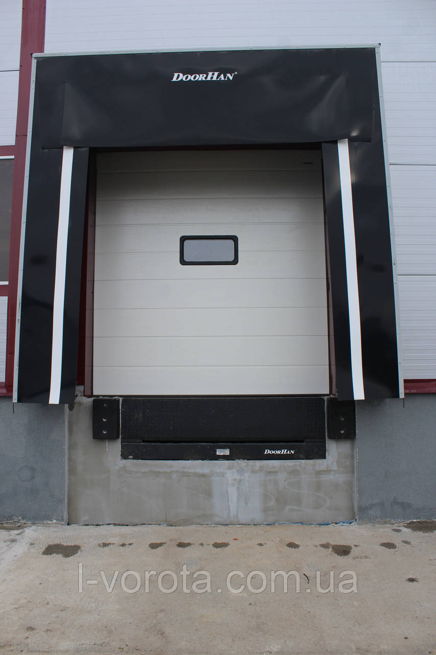 Промислові секційні ворота  3000 * 3000 (колір білий)