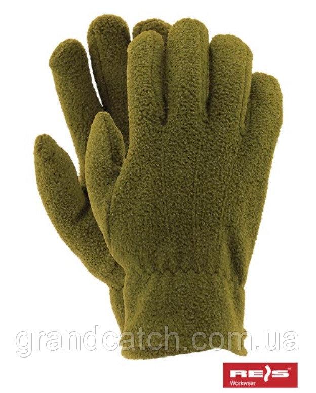 Флісові рукавички Олива