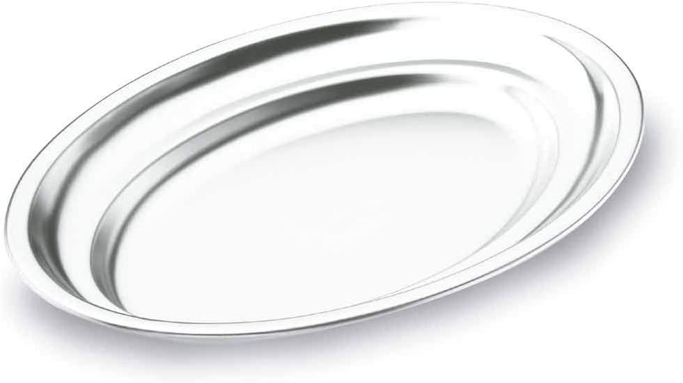 Блюдо овальне для подачі "Bandejas Inox" 20х13см з нержавіючої сталі Lacor