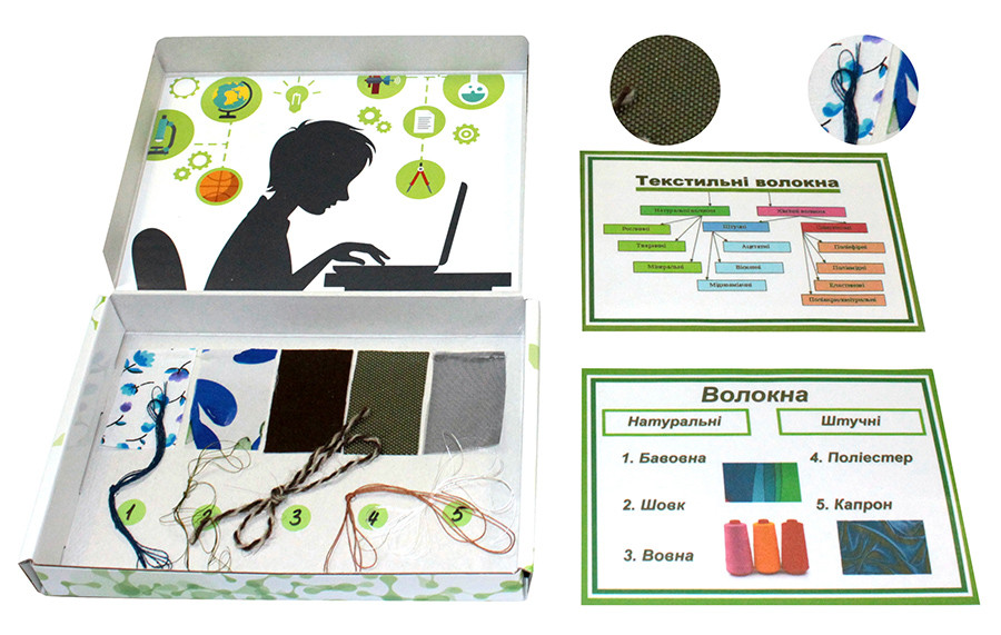 Учебная коллекция "Волокна" (раздаточная) / Колекція "Волокна" (роздаткова) - фото 2 - id-p1140376940
