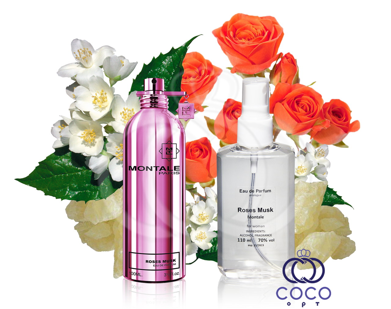 Жіноча парфумована вода Montale Roses Musk 110 Ml ОАЕ в пластиковій пляшці, фото 1