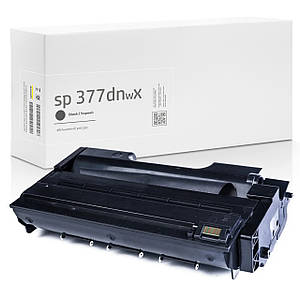Сумісний Картридж Ricoh Aficio SP 377DNwX (SP 377), 6.400 стор., аналог від Gravitone (GTR-SP-377DNWX-BK-XL)