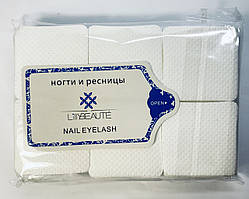 Безворсові серветки для видалення клею для нарощування вій Lilly Beaute (5х5см)