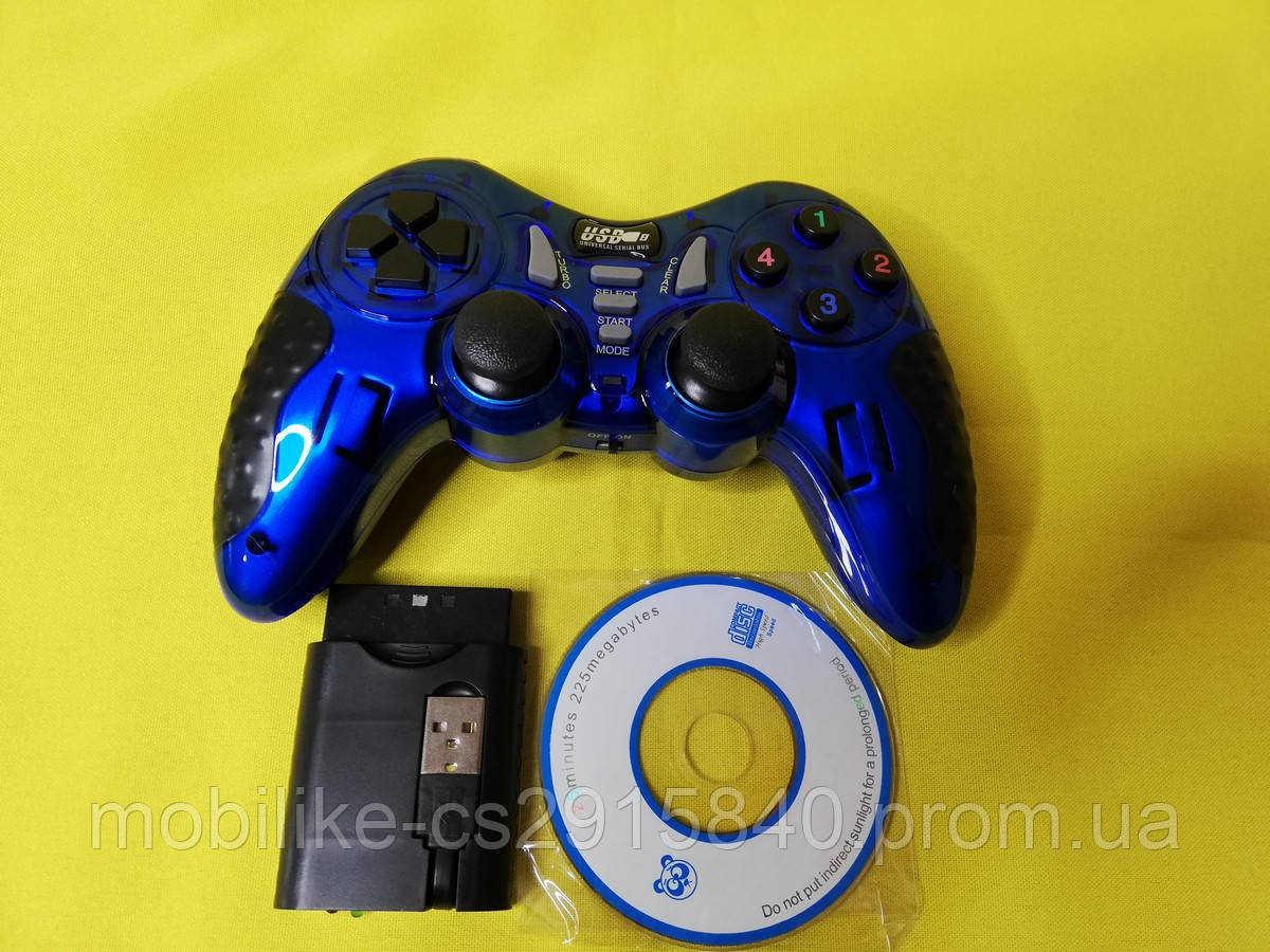 Геймерський Джойстик Wireless для PS2 PS3 PC Android TV Box (синій)