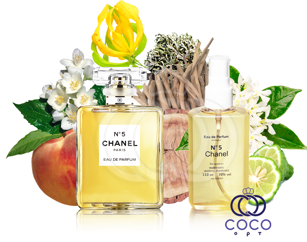 Жіноча парфумована вода Chanel No 5 110 Ml OAE у пластиковій пляшці, фото 1