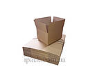 Картонна коробка 225х150х200 мм, бурий чотирьохклапанний ящик, фото 3