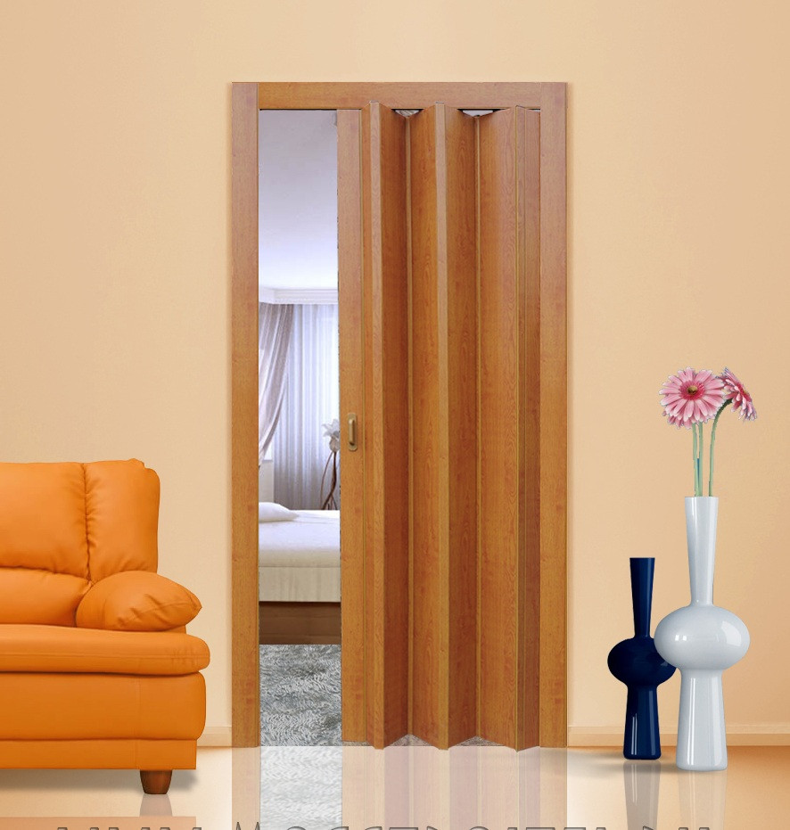 Двери гармошка глухие Дуб Рустик Folding, раздвижные двери ПВХ ...