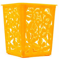 Підставка стакан для кистей, пилок і манікюрних інструментів RS 05 помаранчева