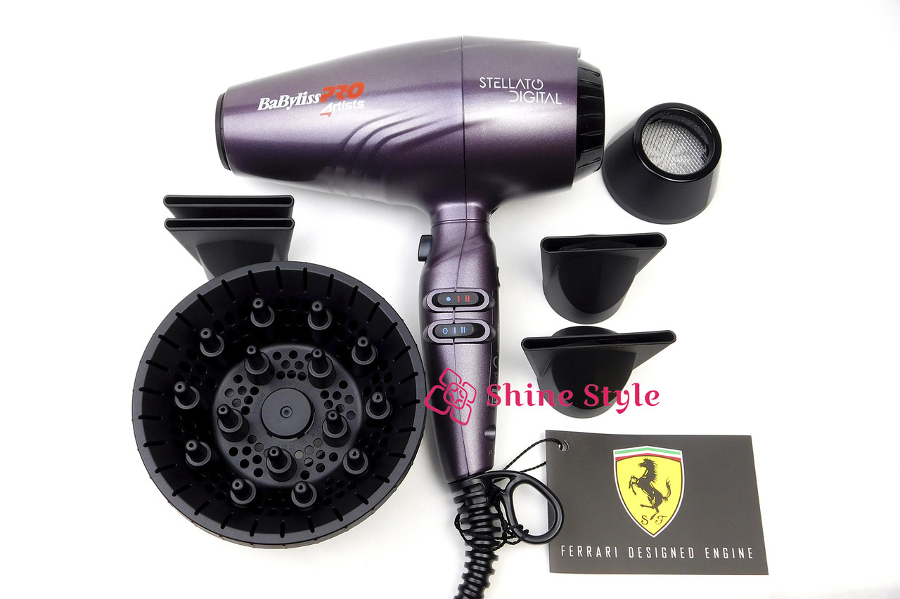 Професійний фен для волосся BaByliss PRO Stellato Digital 2400W BAB7500IE