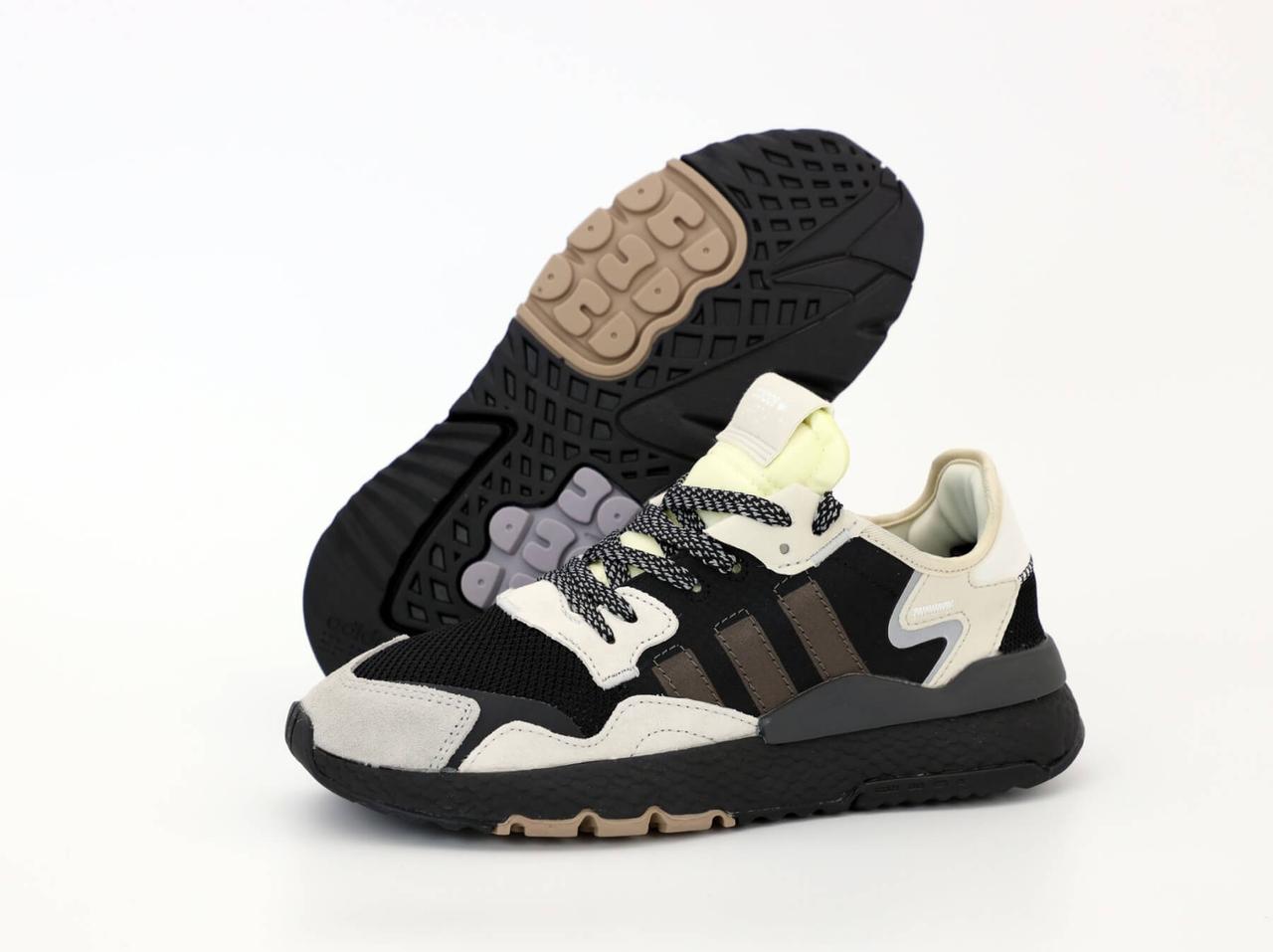 Adidas Nite Jogger Grey чоловічі кросівки Адідас Найт Джоггери сірі