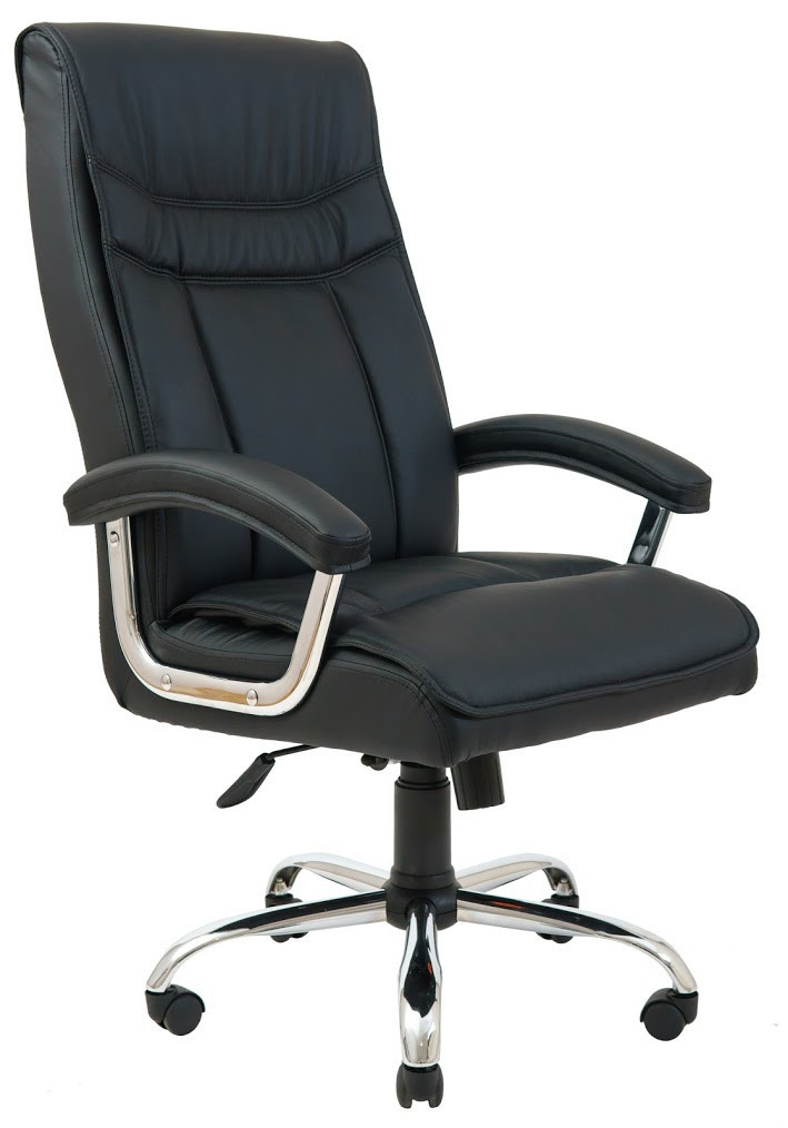 Крісло керівника Бургас (Bourgas), хрестовина Хром, ТМ Richman, фото 1