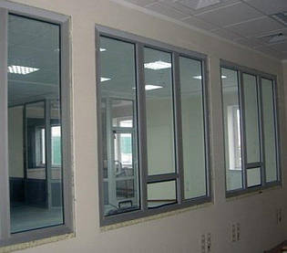 Алюмінієві протипожежні сертифіковані вікна з класом вогнестійкості EI30