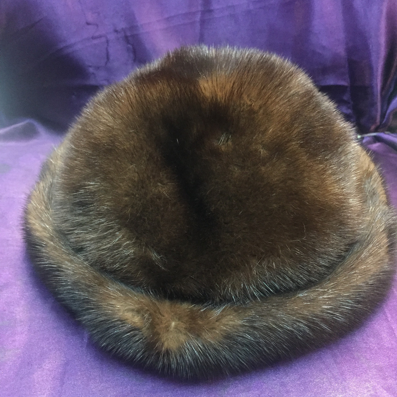 Хутряна шапка з норки норкова шапка натуральна норка, фото 1