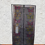 Москітна сітка для дверей Magic Mesh з метеликами на магнітах (4729), фото 3