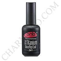 Титановое покрытие 2-в-1PNB UV/LED Titanium Base/Top Coat 8ml