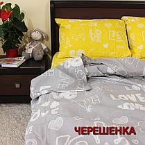 Євро максі набір постільної білизни 200*220 з Бязі "Gold" №1572080AB Черешенка™, фото 5