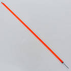 Шести для слалома тренувальний суцільний C-0821 (пластик, метал. штик для кріплення в ґрунт, 160x2,5 см, кольори в, фото 2