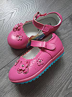 Кожаные туфли для девочки, р. 21, 22 + ВИДЕООБЗОР!