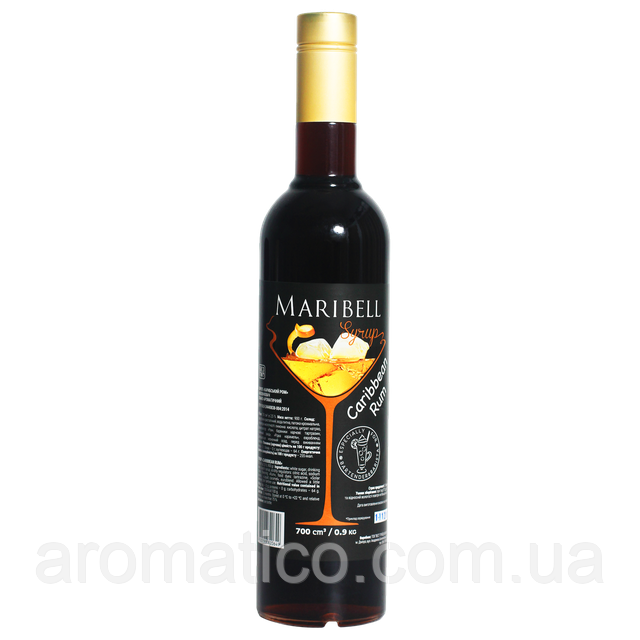 Сироп ТМ Maribell Карибський ром 0,7л