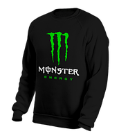 Черный свитшот monster energy | стильная кофта