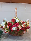 Великодній кошик з декором.Пасхальная корзина. Великодній декор. Кошик для пасти., фото 4