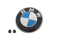 Значок/эмблема БМВ BMW 82мм БЕЗ ВТУЛОК E39 E53 E60 E46 E36 E34 E90 E65 E66 E70