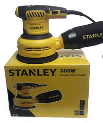 Ексцентрикова орбітальна шліфувальна машина Stanley SS30, 125 мм, 300 Вт, шліфмашинка регулювання обертів