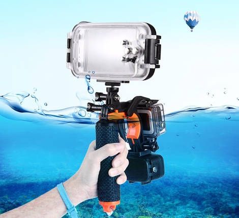 Плавальний поплавець, ручка з пусковим закривом для екшн камер (GoPro, SJCam, Xiaomi Yi, смартфони), фото 1