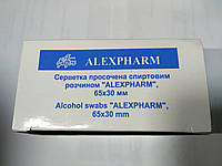 Салфетка спиртовая Alexpharm 65х30мм №100