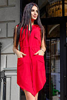 Красное молодежное платье Рене
