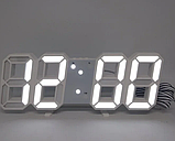 Годинники настільні LY 1089 з білою підсвіткою, білі, фото 5