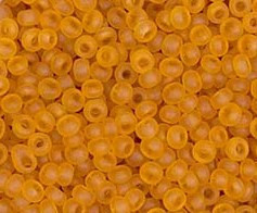 Бісер Preciosa Чехія №10070 matt, бурштиновий, прозорий, матовий, фото 1