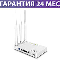 Wi-Fi роутер Netis WF2409E, простая настройка за 30 секунд, радиус до 200 кв.м., вай фай маршрутизатор нетис