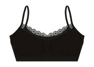 Топ для дівчинки чорний тонка бретель DONELLA