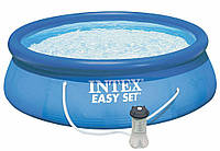 Надувной бассейн с насосом Intex Easy Set Pool 28122 305х76 Синий