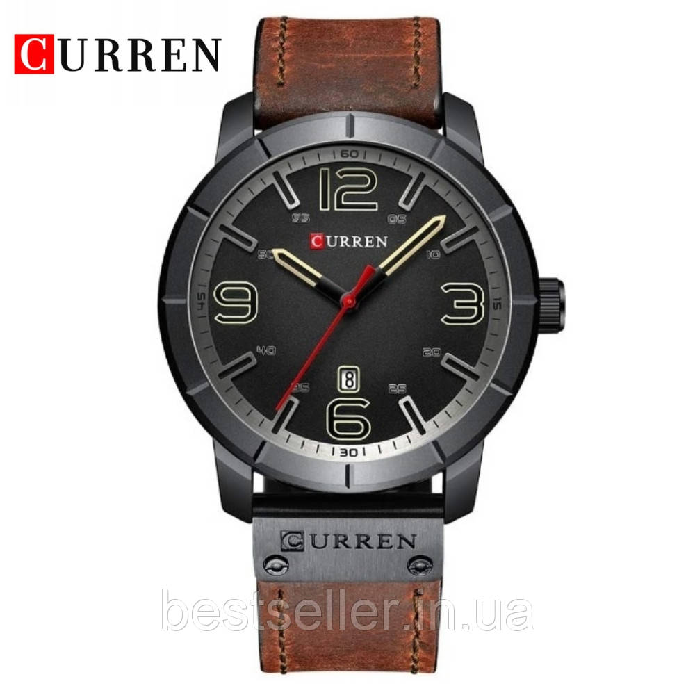 Часы CURREN 8327 Black Silver 47mm (Quartz).